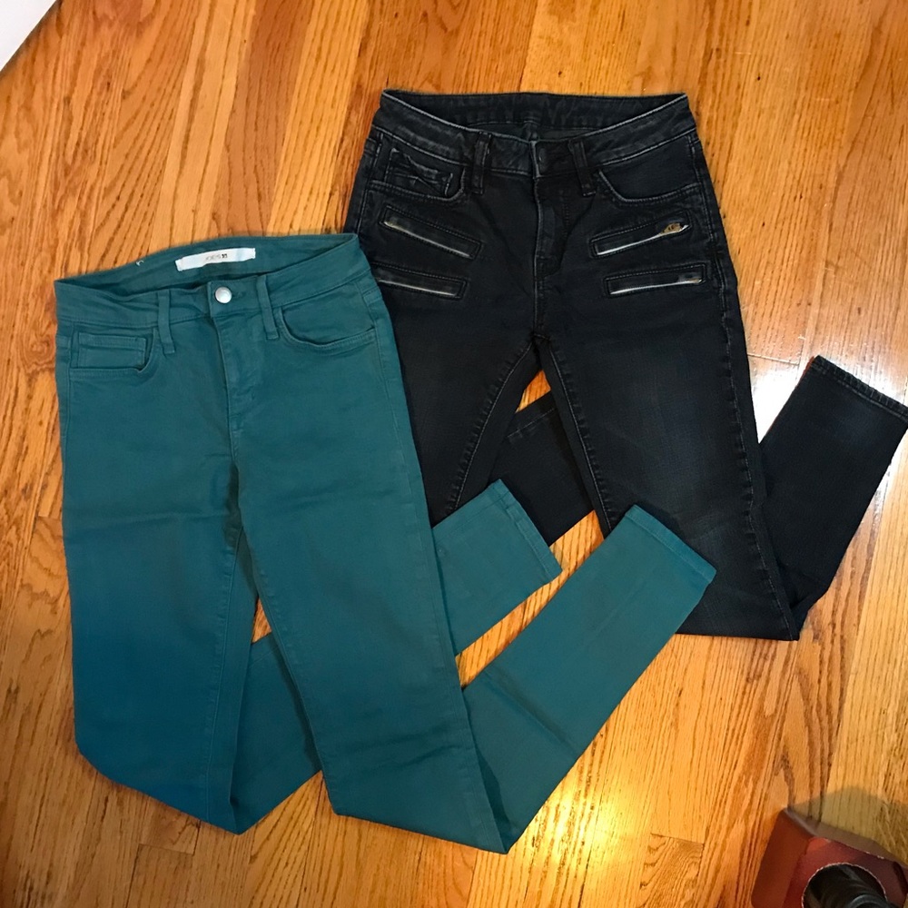 Teal Skinny Jean with Bonus Indigo Ankle Jean